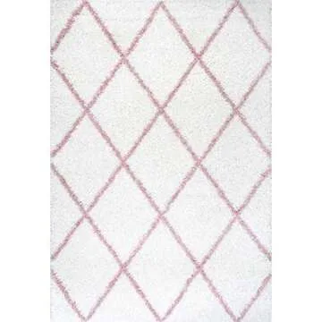 nuLOOM Tess Moroccan Shag Area Rug 5x8 for Living Room