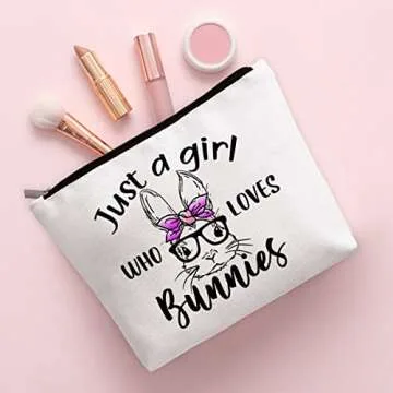BiuNiuring Bunny Gifts for Women - Cute Cosmetic Bag