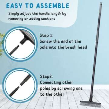 Kefanta Grout Brush - Long Handle 49'' Cleaning Tool