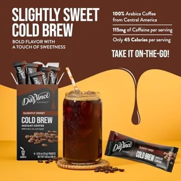 DaVinci Gourmet Slightly Sweet Cold Brew Instant Coffee