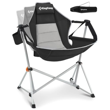 KingCamp Adjustable Back Hammock Chair - Portable Comfort