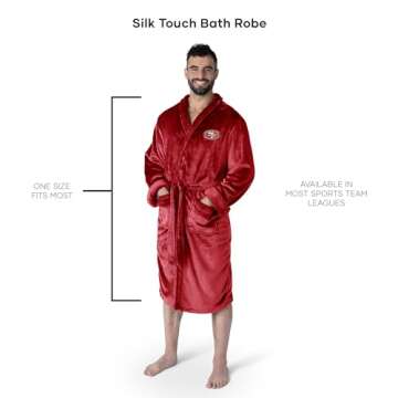 NFL San Francisco 49ers Silk Touch Bathrobe for All Fans