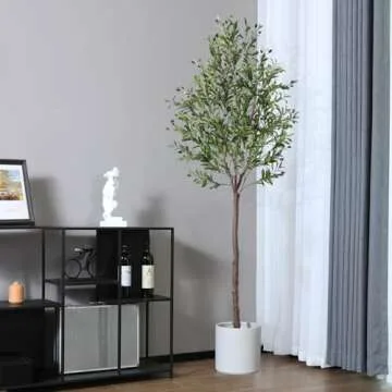 OAKRED 7FT Artificial Olive Tree for Indoor Decor