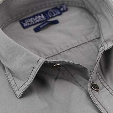 Urban Boundaries Garment Dyed Military Style Shirt