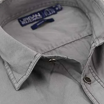 Urban Boundaries Garment Dyed Military Style Shirt