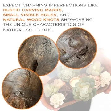 Hand Crafted Wooden Dough Bowl for Rustic Home Decor