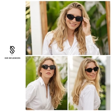 SOJOS Hexagonal Polarized Sunglasses for Men and Women