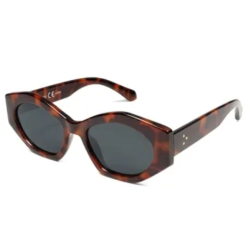SOJOS Hexagonal Polarized Sunglasses for Men and Women