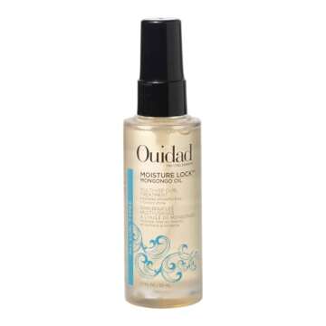 Ouidad Moisture Lock Mongongo Hair Oil for Curly Hair, 1.7 fl oz, Multi-Use Leave-In Hair Treatment, Fast-Absorbing Elixir, Hydrates, Smoothes, Strengthens & Restores Natural Luster, All Curl Types