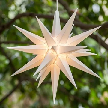Kringle Traditions 14" White Moravian Star Outdoor Decoration