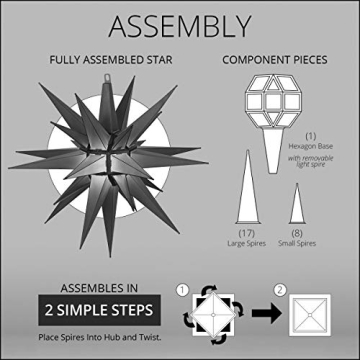 Kringle Traditions 14" White Moravian Star Outdoor Decoration