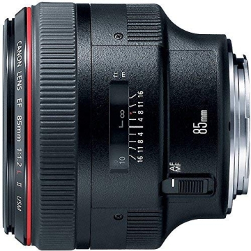 Canon EF 85mm f1.2L II USM Lens for Canon DSLR - Renewed