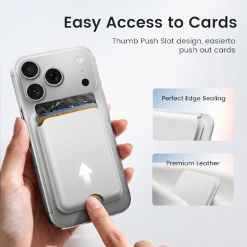 KCEASUA Magnetic Wallet for iPhone: Slim & Secure