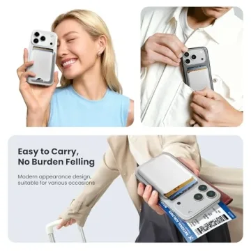 KCEASUA Magnetic Wallet for iPhone: Slim & Secure