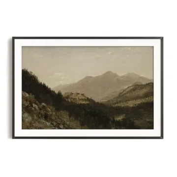 Rustic Farmhouse Wall Art 24x36 Unframed Canvas Print