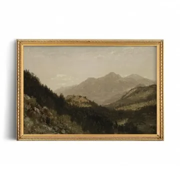 Rustic Farmhouse Wall Art 24x36 Unframed Canvas Print