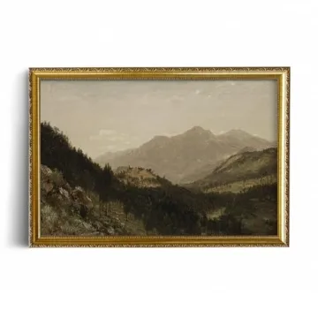 Rustic Farmhouse Wall Art 24x36 Unframed Canvas Print