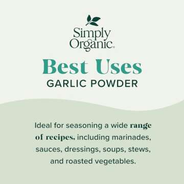Simply Organic Garlic Powder: Pure Aromatic Flavor