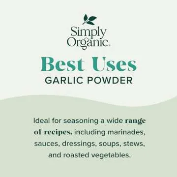 Simply Organic Garlic Powder: Pure Aromatic Flavor