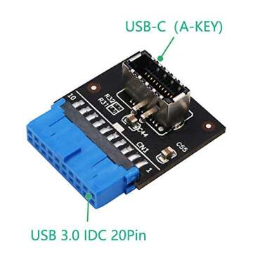 Advanced USB Header Adapter for Motherboard with Type-E Socket