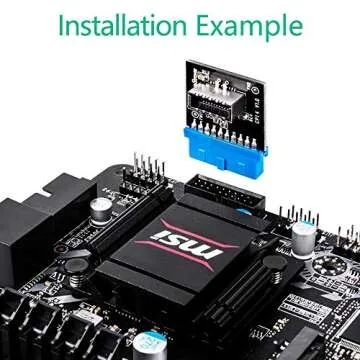 Advanced USB Header Adapter for Motherboard with Type-E Socket