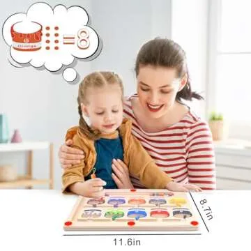 Aokehy Magnetic Color and Number Maze for Kids 3+