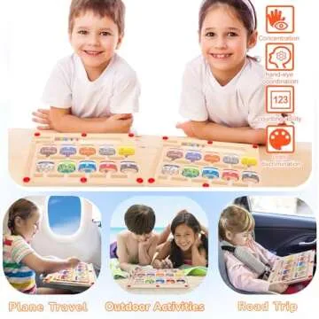 Aokehy Magnetic Color and Number Maze for Kids 3+