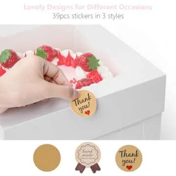 Vorfre 3 Pack Cake Boxes, 12x12x8 Inch Tall Cake Box with Window, White Square Cake Boxes with Cake Boards, Disposable Cardboard Bakery Boxes for Cake Pastry Donuts Pies Cookies Wedding Birthday Party