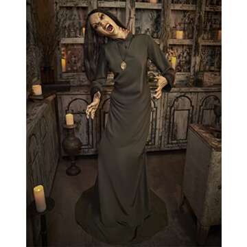 Spirit Halloween The Widow Animatronic | Halloween Décor | Horror Décor | 5.8 Feet | IR Sensor Act...