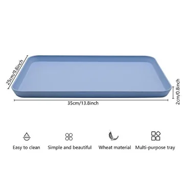 Durable Eco-Friendly Wheat Straw Tray Set for All Uses