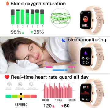 MVEFOIT Smart Watch with Bluetooth Call & Fitness Tracking