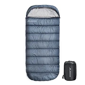 BISINNA XXL Sleeping Bag for Big and Tall Adults - 4 Seasons Waterproof Comfort