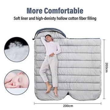 BISINNA XXL Sleeping Bag for Big and Tall Adults