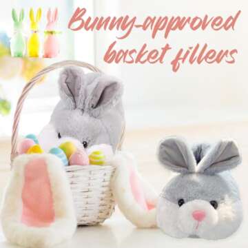 Caramella Bubble Classic Bunny Slippers for Women Funny Animal Novelty Slippers for Adults Cute Plus...