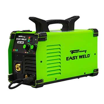 Forney 271 Easy Weld 140 MP Multi-Process Welder - Versatile 3-in-1 Welding Machine for MIG, DC TIG, and Stick Welding Application