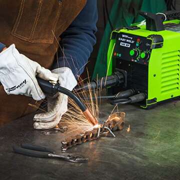Forney 271 Easy Weld 140 MP Multi-Process Welder - Versatile 3-in-1 Welding Machine for MIG, DC TIG, and Stick Welding Application