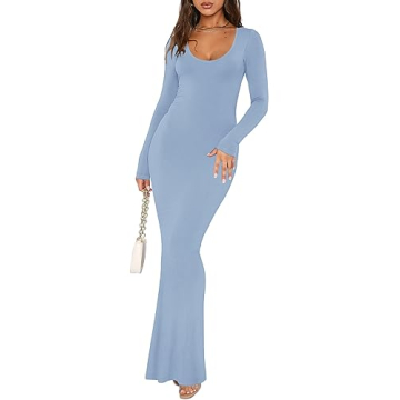 REORIA Women's Sexy Long Sleeve Bodycon Dress for All Occasions