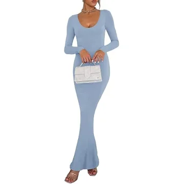 REORIA Women's Sexy Long Sleeve Bodycon Dress for All Occasions