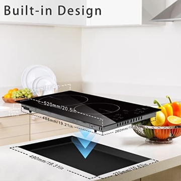 Karinear 2 Burners Electric Cooktop for Modern Kitchens