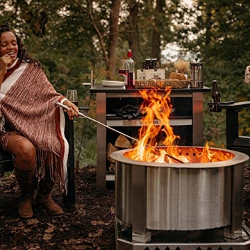 Breeo Smokeless Fire Pit for Families and Outdoor Cooking
