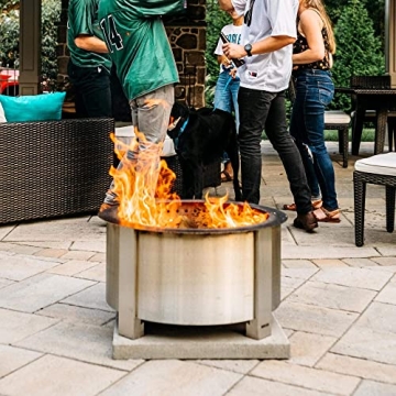 Breeo Smokeless Fire Pit for Families and Outdoor Cooking