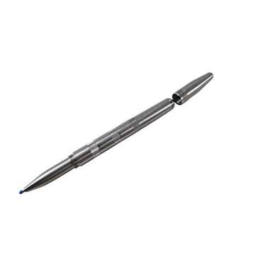 Luke4deals Solid Stainless Steel Pen - Machined Ballpoint Pen, Pocket Pens, Fine Point, Gel Ink, Made in the USA (Stainless Steel)