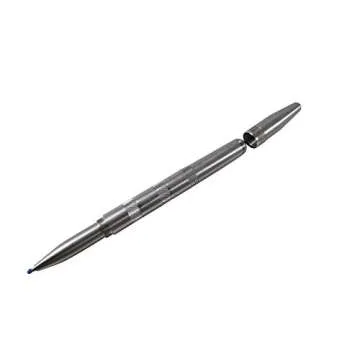 Luke4deals Solid Stainless Steel Pen - Machined Ballpoint Pen, Pocket Pens, Fine Point, Gel Ink, Made in the USA (Stainless Steel)