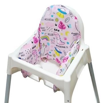 MISSEIAR High Chair Cushion with Cover for IKEA Antilop High Chair - Comfort & Safety for Your Littl...