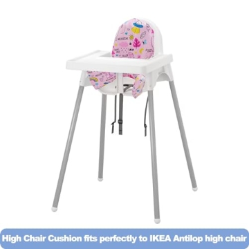 MISSEIAR High Chair Cushion for IKEA Antilop - Pink Comfort