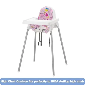 MISSEIAR High Chair Cushion for IKEA Antilop - Pink Comfort