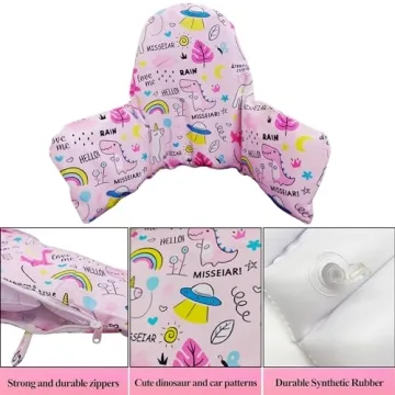 MISSEIAR High Chair Cushion for IKEA Antilop - Pink Comfort