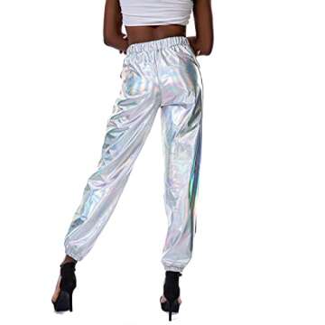 Shiny Metallic Disco Pants for 70s 80s Costumes