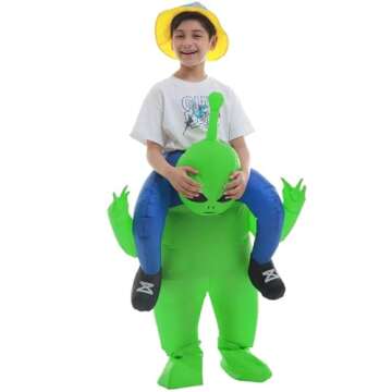 Inflatable Alien Dinosaur Costume for Halloween Fun