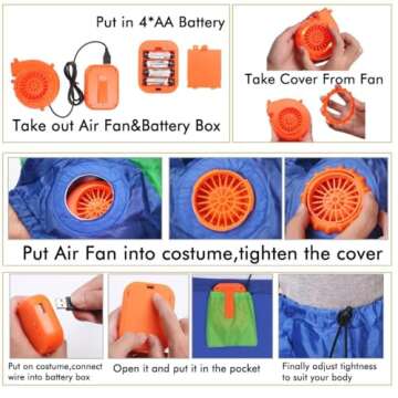 Inflatable Alien Dinosaur Costume for Halloween Fun